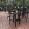Flash Furniture All-Weather Patio Bar Stool with Gray Wash Slats XU-DG-HW6036B-GY-GG - alternate 1